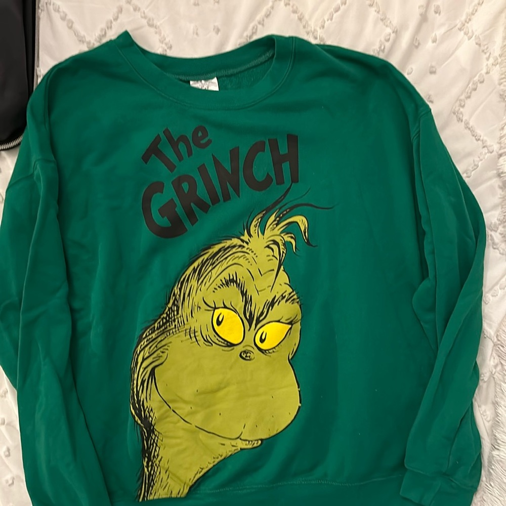 The grinch crew neck sweatshirt green crewnceck sweatshirt the grinch xxxl nice